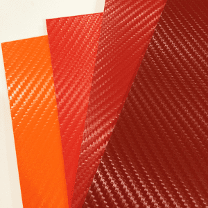 Boltaron Holster Orange and Red Carbon Fiber Texture