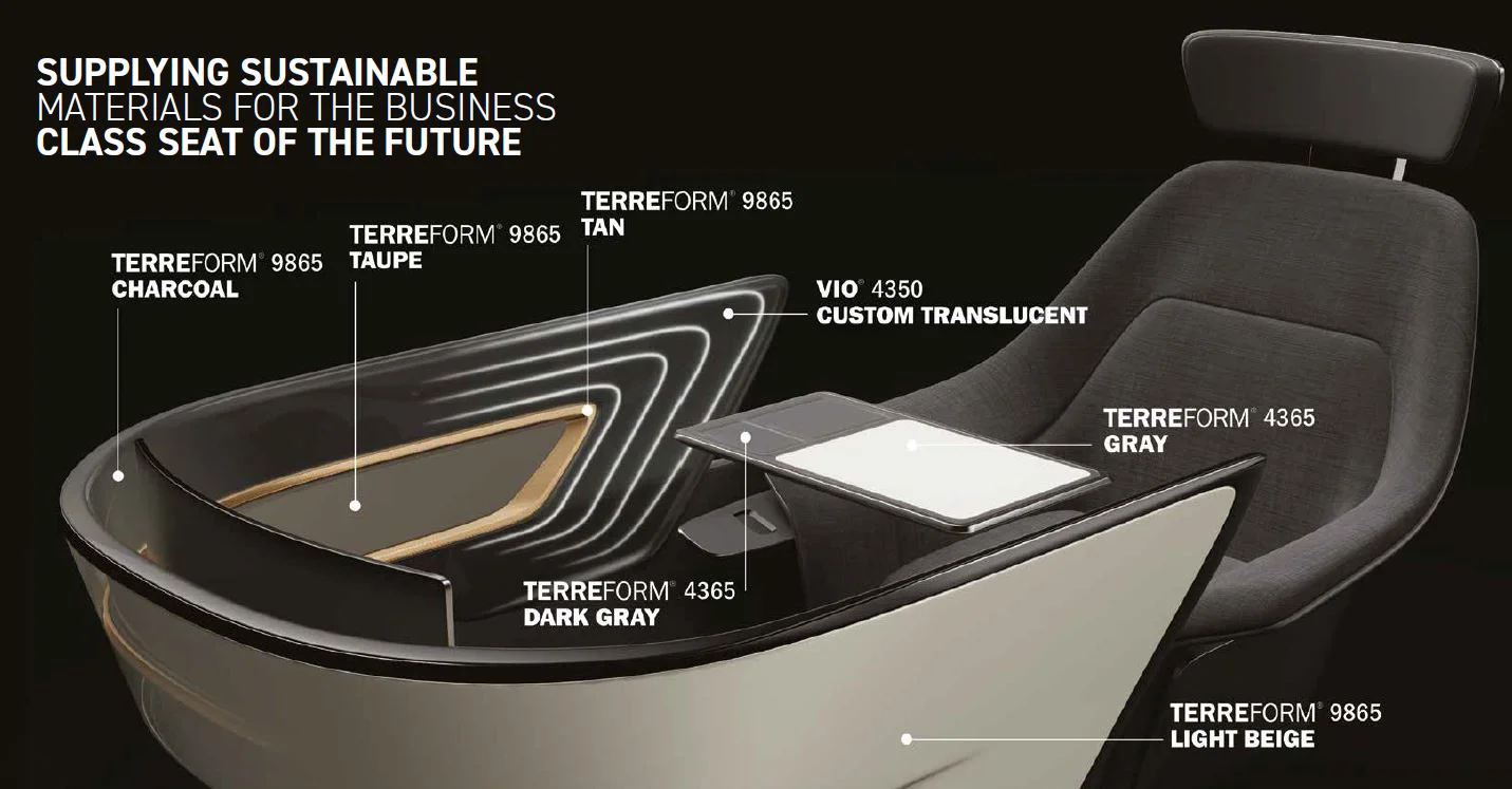 Seat of the Future made of TERREFORM Material